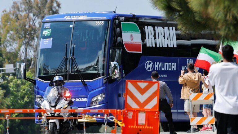 Iran has landed in the US for the opening of the World Cup after a landmark peace deal