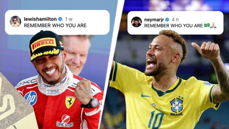 Remember who you are! Neymar draws inspiration from Lewis Hamilton after Brazil comeback