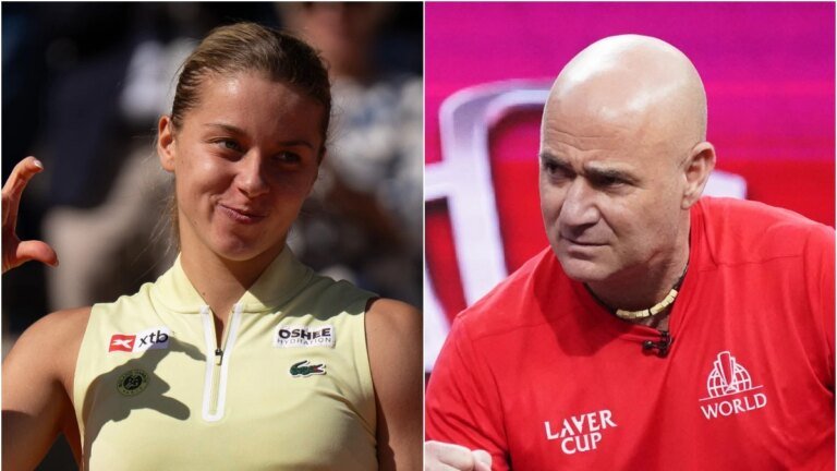 You are a gift to the sport: Andre Agassi praises Chwalinska at Roland Garros