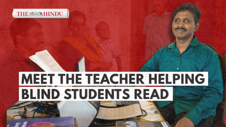 He was born visually impaired and now opens the world of books to others