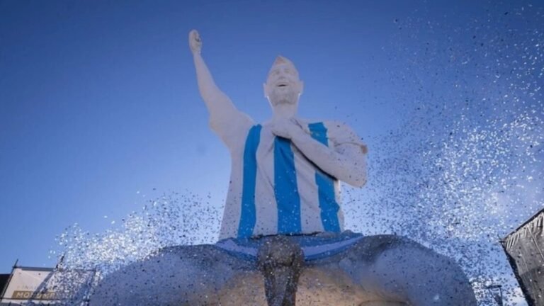 A monumental mess? Argentina’s 85-foot statue of Lionel Messi is dividing fans