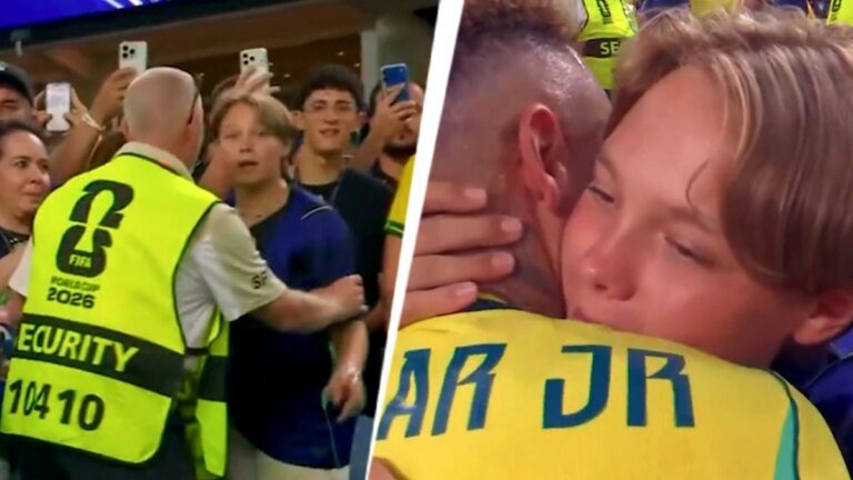 Neymar’s son mistaken for pitch intruder, Brazil star steps in to clear up confusion