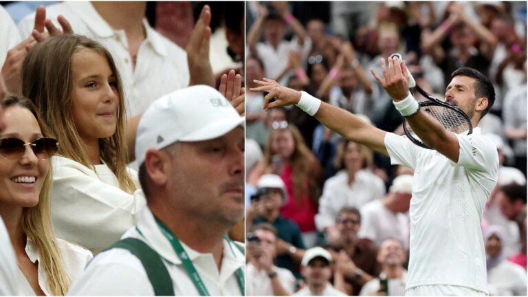 Wimbledon: Djokovic’s violin joke goes viral as daughter Tara can’t stop smiling