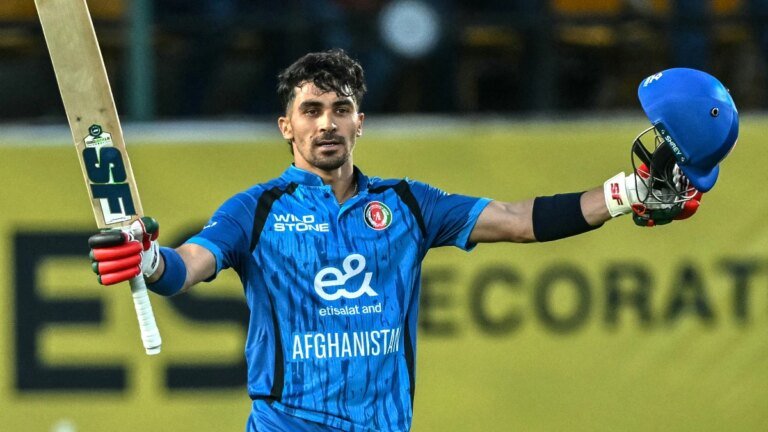 Rahmanullah Gurbaz lit up Dharamsala with the fastest ODI hundred by an Afghan batter