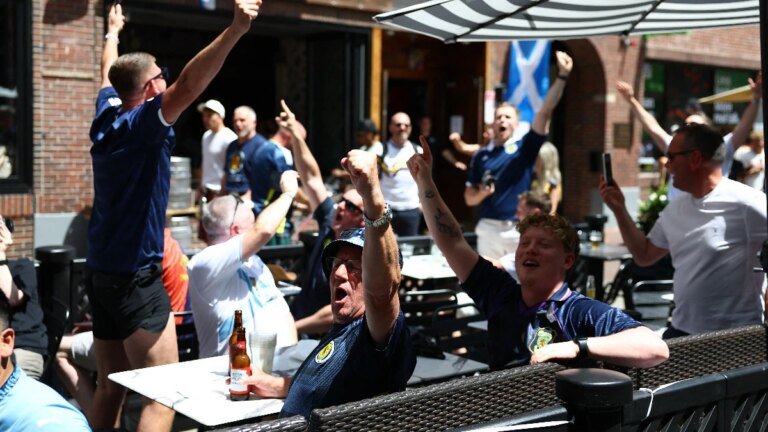 Scotland fans cause beer crisis in Boston during historic World Cup return