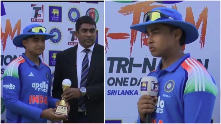 A message to voters? Sooryavanshi’s post-match chat after the 29-ball 94 went viral
