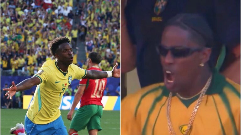 World Cup stunner Vinicius Jr. brought Travis Scott to Brazil’s wild clash with Morocco