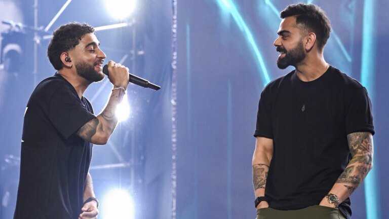 Virat Kohli grooving to Karan Aujla on Winning Speech says the song reminds him of his dad