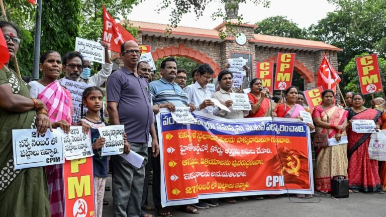 The CPI(M) is protesting and seeking a permanent solution to the ‘Pancha Gramal’ land dispute.