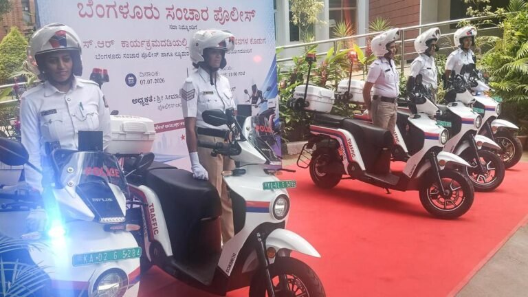 Bengaluru Traffic Police is getting five electric patrol vehicles as part of the CSR initiative