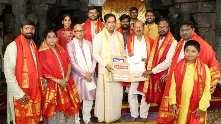 Hyderabad-based firm donates ₹ 4.41 crore to TTD’s BIRRD Trust