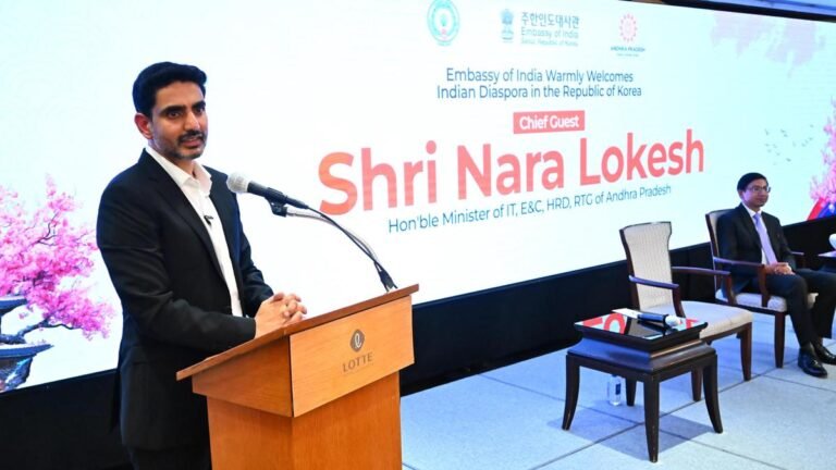 Lokesh invites the Telugu diaspora in South Korea to partner for the growth of Andhra Pradesh