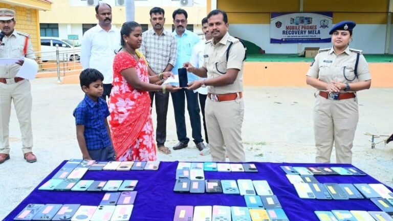 Sathya Sai Police found 141 stolen phones worth ₹29 crore within 45 days