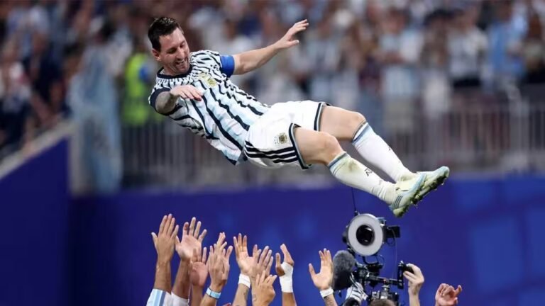 Watch: Tearful Lionel Messi rises as Argentina dressing room and Buenos Aires erupt after epic World Cup exit