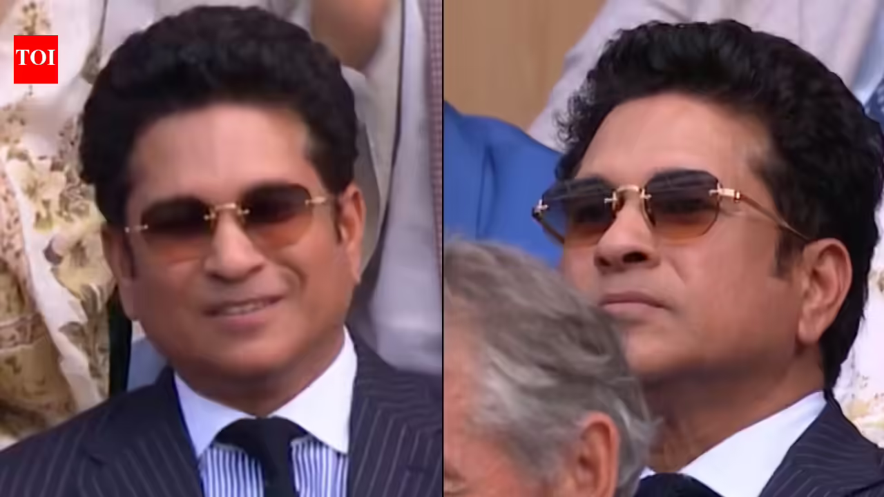 Watch: Hailed as ‘perhaps the greatest batsman of all time’, Sachin Tendulkar spotted in Wimbledon semi-finals