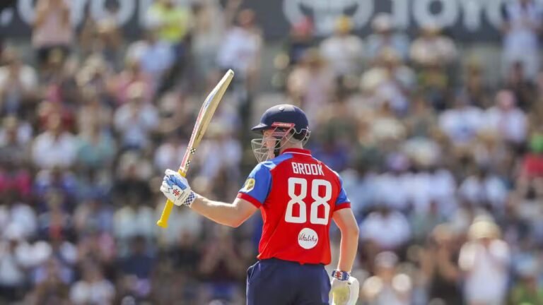 Harry Brook makes history in the 5th T20I against India, becoming the first England batsman…