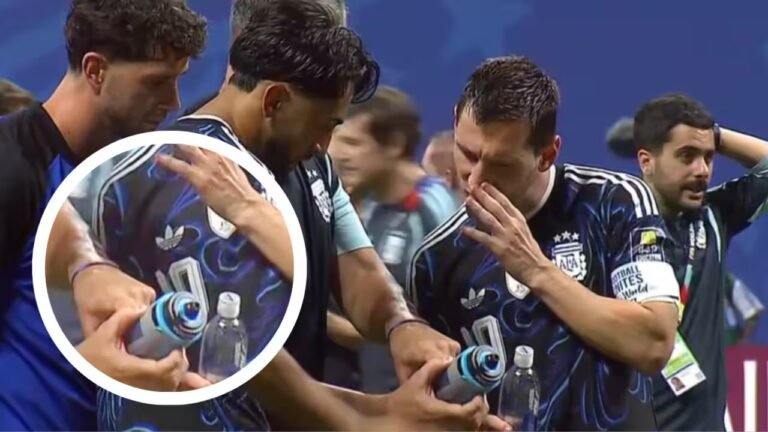 Watch: Messi reacts after England keeper’s secret penalty notes were found by Argentina players