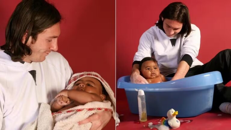 ‘It’s just crazy’: Lionel Messi reacts to viral photo with baby Lamin Yamal ahead of World Cup final