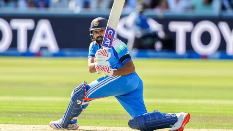 Image of abhi baaki hai! Outside of bell and egg and bacon ties, Rohit Sharma is keeping his own England tradition alive at Lord’s