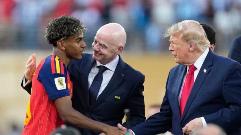 Trump said the same seven words to every Spain and Argentina player after the World Cup final, a reader claims