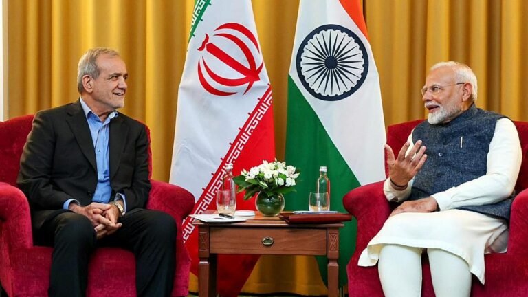 The Prime Minister speaks with the Iranian President before the state funeral of Supreme Leader Ali Khamenei