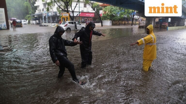 Mumbai rains LIVE: Roads closed, trains cancelled, rescheduled as rain wreaks havoc amid IMD red alert | Today’s news