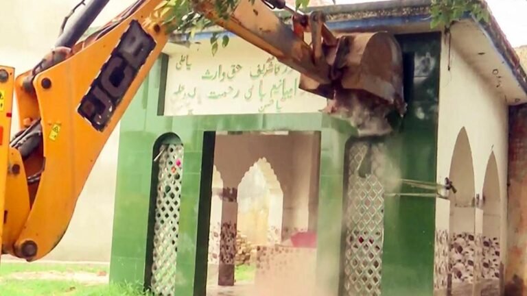 Demolition drive conducted in Sambhal on illegal construction