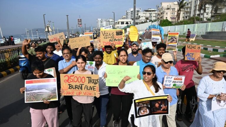 Environmental groups protest against proposed data centers in Visakhapatnam