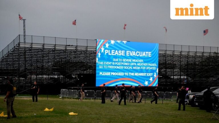 US celebrates 250th birthday: Thousands of attendees ask to evacuate Washington’s National Mall amid inclement weather | Today’s news
