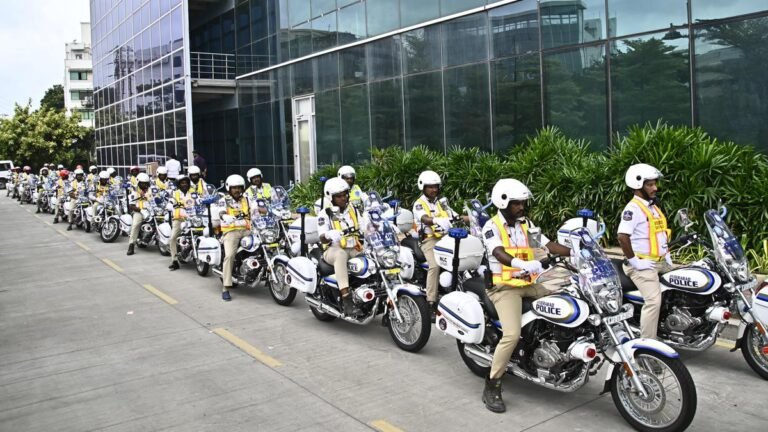 30 new traffic patrol bikes introduced to strengthen traffic management in Hyderabad
