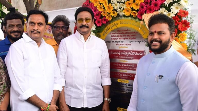 Stone laid for construction work worth ₹3.02 crore in Vijayawada