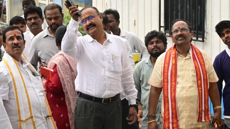 Endowment Commissioner faults slow pace of Kanaka Durga temple works, orders shift work