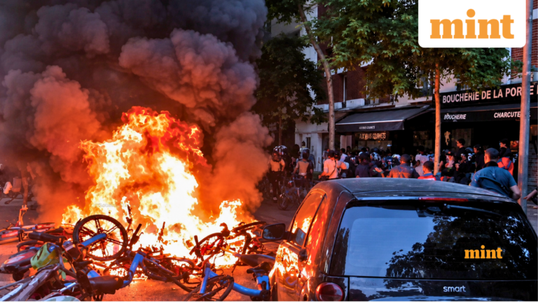 Watch: Violent riots erupt in France after semi-final defeat to Spain; social media mocks protest football | Today’s news