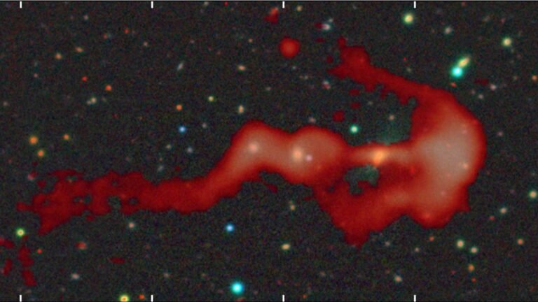 An Indian team has discovered a rare bow-and-arrow radio galaxy two billion light-years from Earth