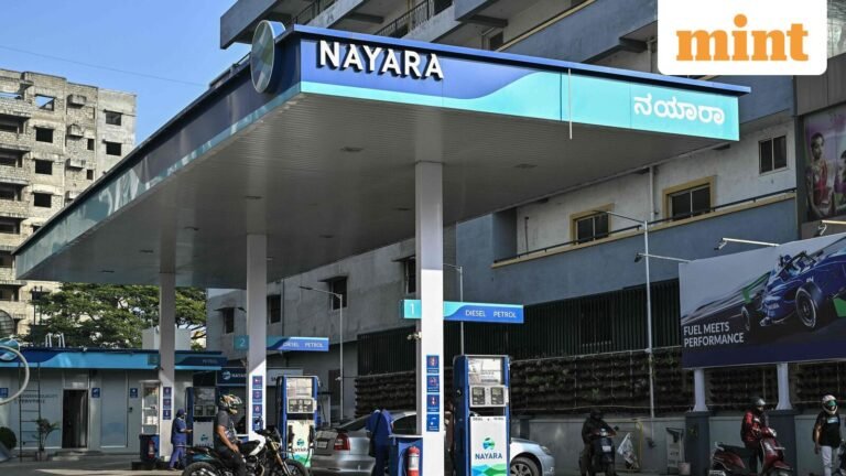 Nayara Energy cuts petrol prices by ₹5/litre, diesel by ₹3 as crude gets cheaper | Mint