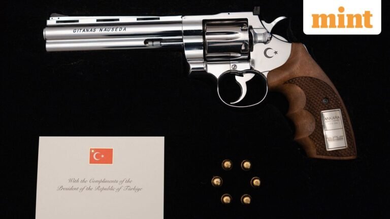 Turkey’s Erdogan Gives NATO Leaders Vintage Revolver as Farewell Gift – Why? How did they react? | Today’s news
