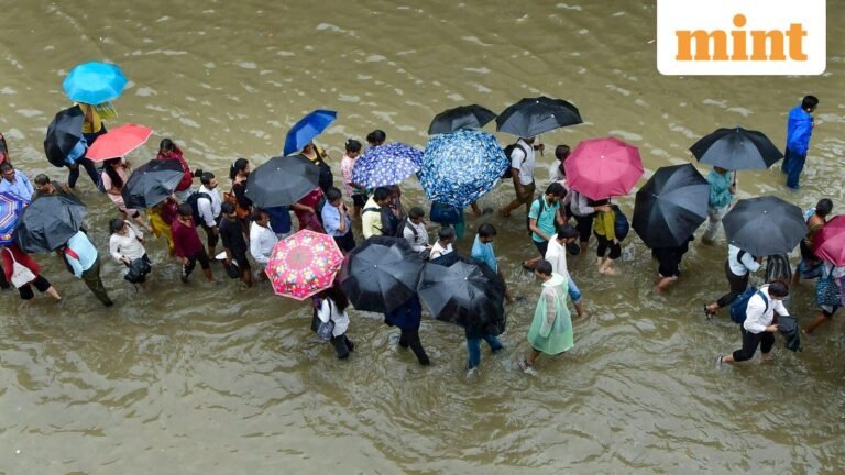 Mumbai rains: Prime areas like Worli, Goregaon witness waterlogging after heavy showers; traffic and trains slow down | Today’s news