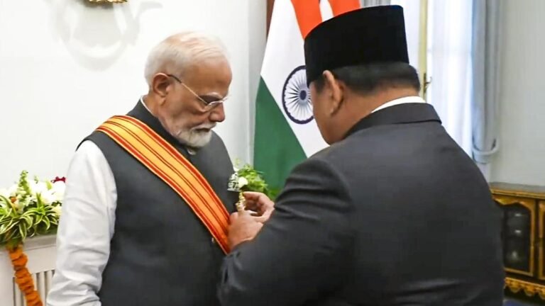 Prime Minister Modi awarded Indonesia’s highest award “Bintang Adipurna” in Jakarta.
