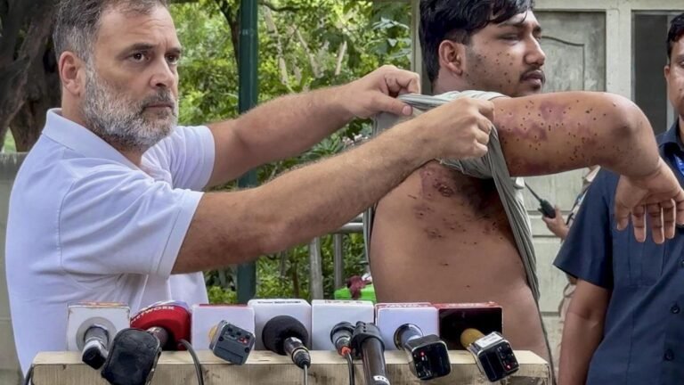 Center lying on use of firearms against protesters, says Rahul Gandhi