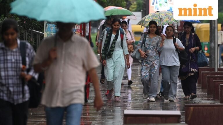 Weather today LIVE Updates: Mumbai rain to continue, IMD alert in Delhi, Gujarat, MP; monsoon advance | Today’s news