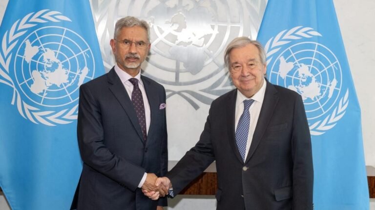 Jaishankar discusses global developments, including West Asia and Ukraine, with UN chief Guterres