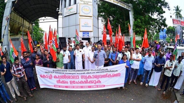 Unions protest as sale of stake in CSL revives ‘privatisation’ fears.