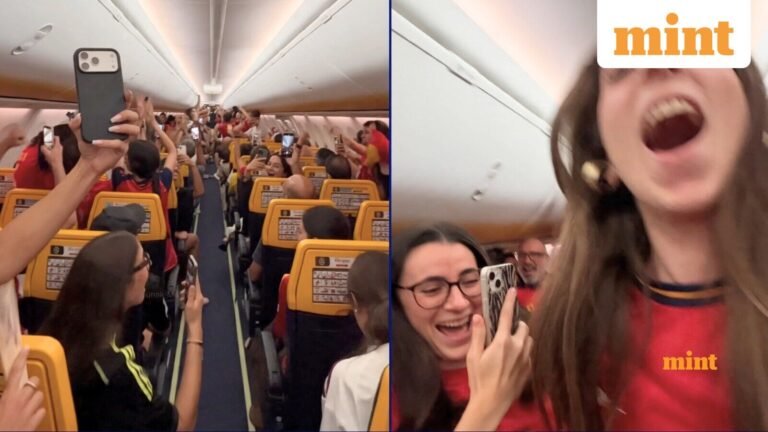 Viral video: 30,000 feet above ground, Spain fans learn of World Cup win: ‘If your Spain shirt only has one star’ | Today’s news