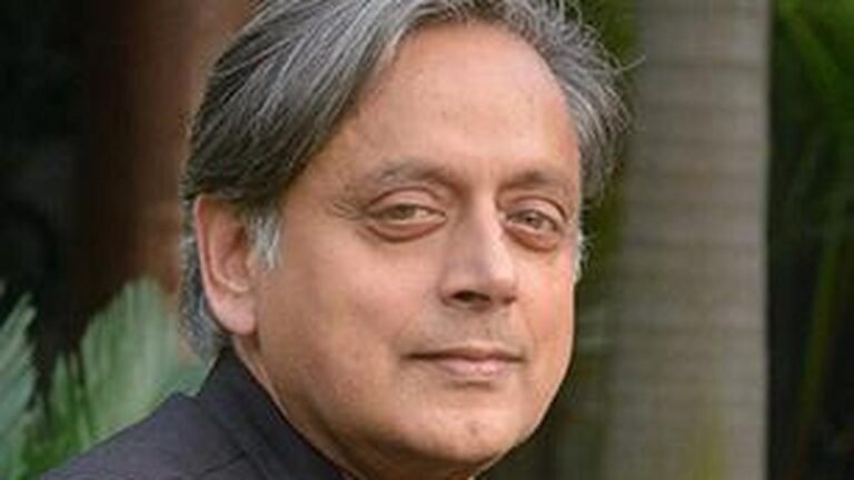 Shashi Tharoor was rescued after being trapped in a hotel lift