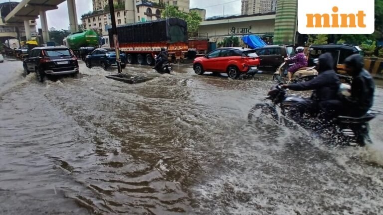 Mumbai rains LIVE: Authorities warn of ‘heavy rainfall’ amid IMD red alert, hotline numbers issued | Today’s news