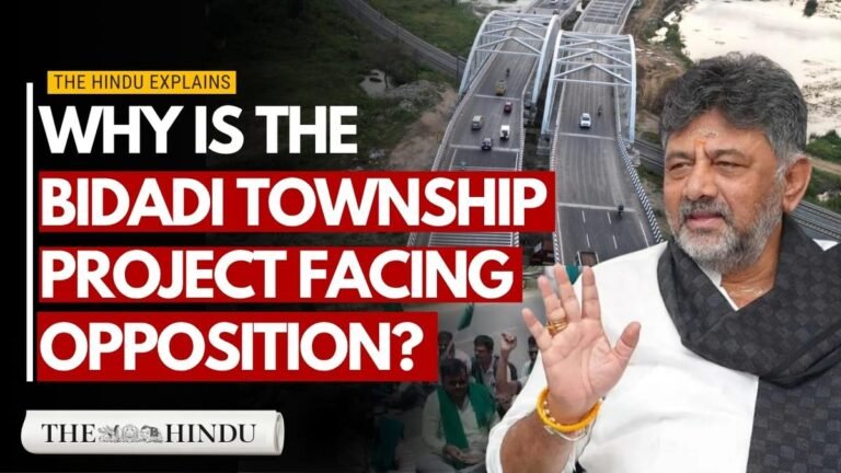 Why did the Bidadi township plan become controversial?