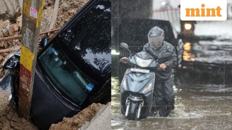 Delhi-NCR rain disaster: 7-year-old drowns in flooded plot, road collapses, car falls into ditch | Today’s news