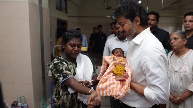 CM Vijay conducts surprise inspection at Govt. Egmore Hospital for Women and Children