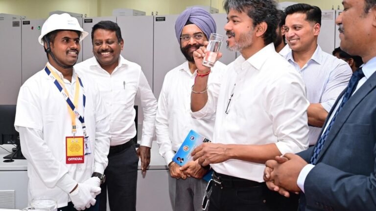 Chief Minister Vijay will visit the desalination plant at Nemmeli