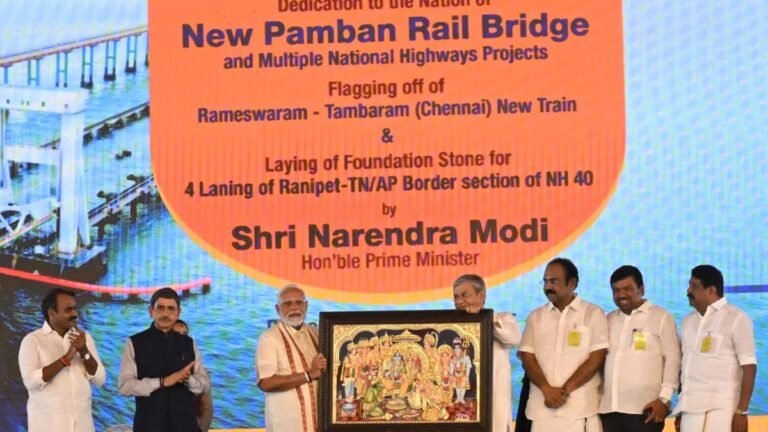 Pamban Bridge Inauguration Highlights: PM Modi inaugurates new railway bridge at Rameswaram